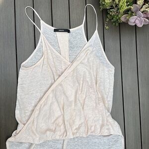 Amadi peach 100% linen top medium